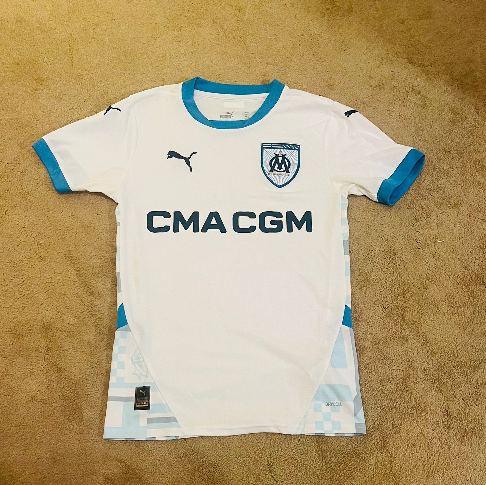 Olympique Marseille shirt maat XS, Maat XS of kleiner, Ophalen of Verzenden, Zo goed als nieuw, Shirt