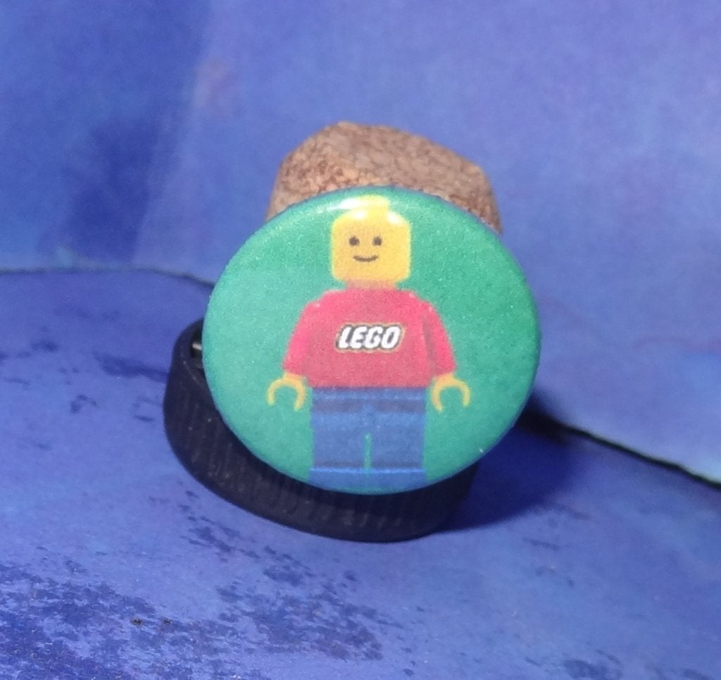 lego Button Nummer 1, Verzenden, Gebruikt, Accessoire, Overige thema's
