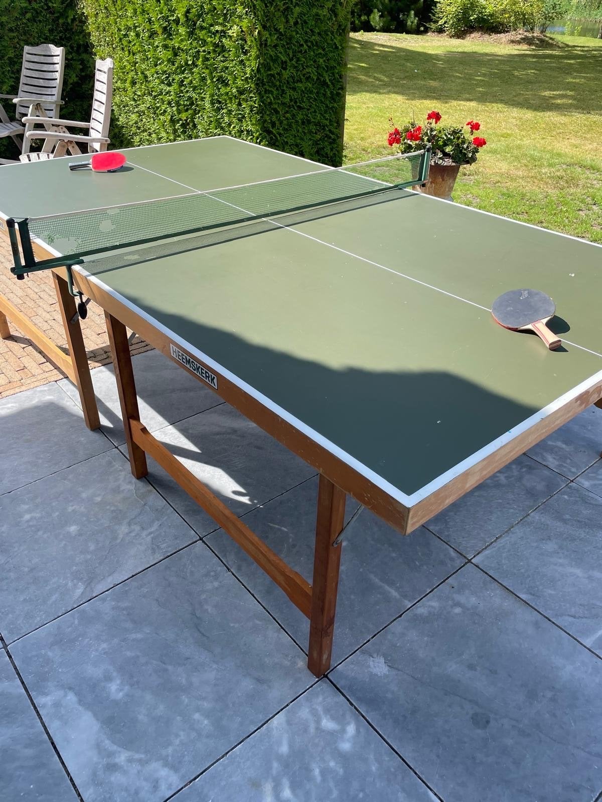 Heemskerk Tafeltennistafel - Wedstrijdformaat, Ophalen, Gebruikt, Tafel Outdoor, Inklapbaar