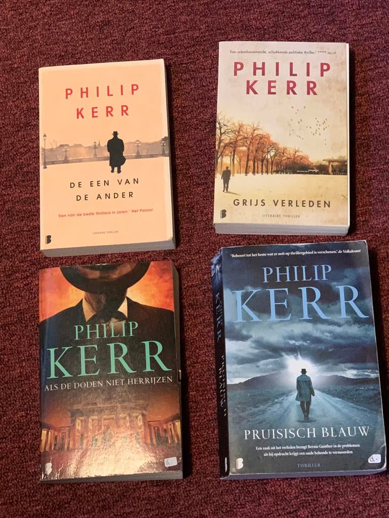 Philip Kerr pockets 4 stuks, Boeken, Thrillers, Ophalen of Verzenden, Zo goed als nieuw, Nederland