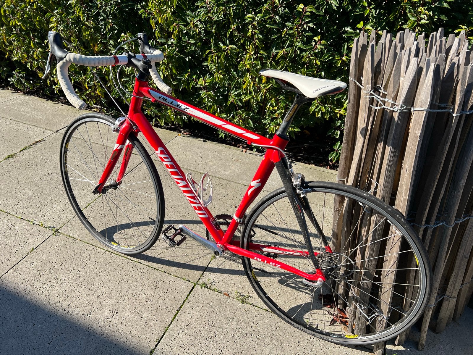 Specialized Allez racefiets - Rood, Gebruikt, 28 inch, Gebruikt, Carbon, Velgrem