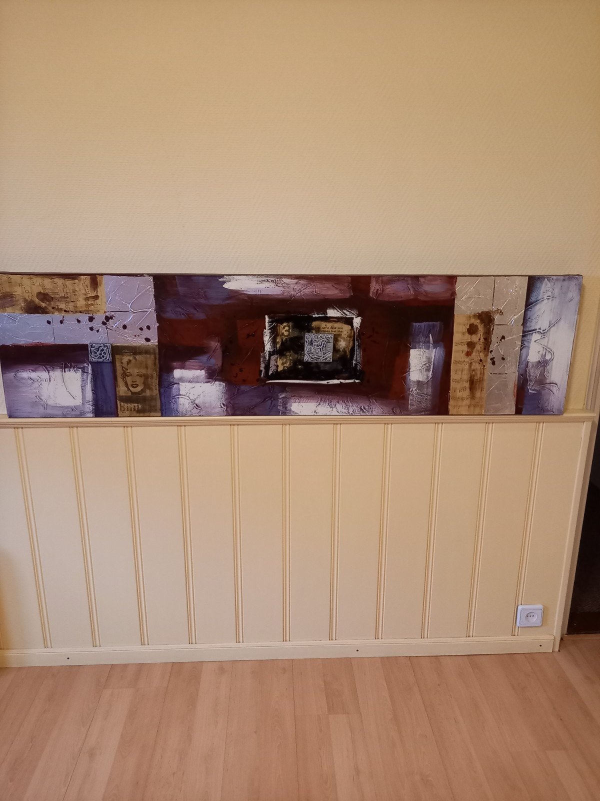 Mooi canvas schilderij 160x40 - Abstract met Marilyn Monroe, Antiek en Kunst, Ophalen