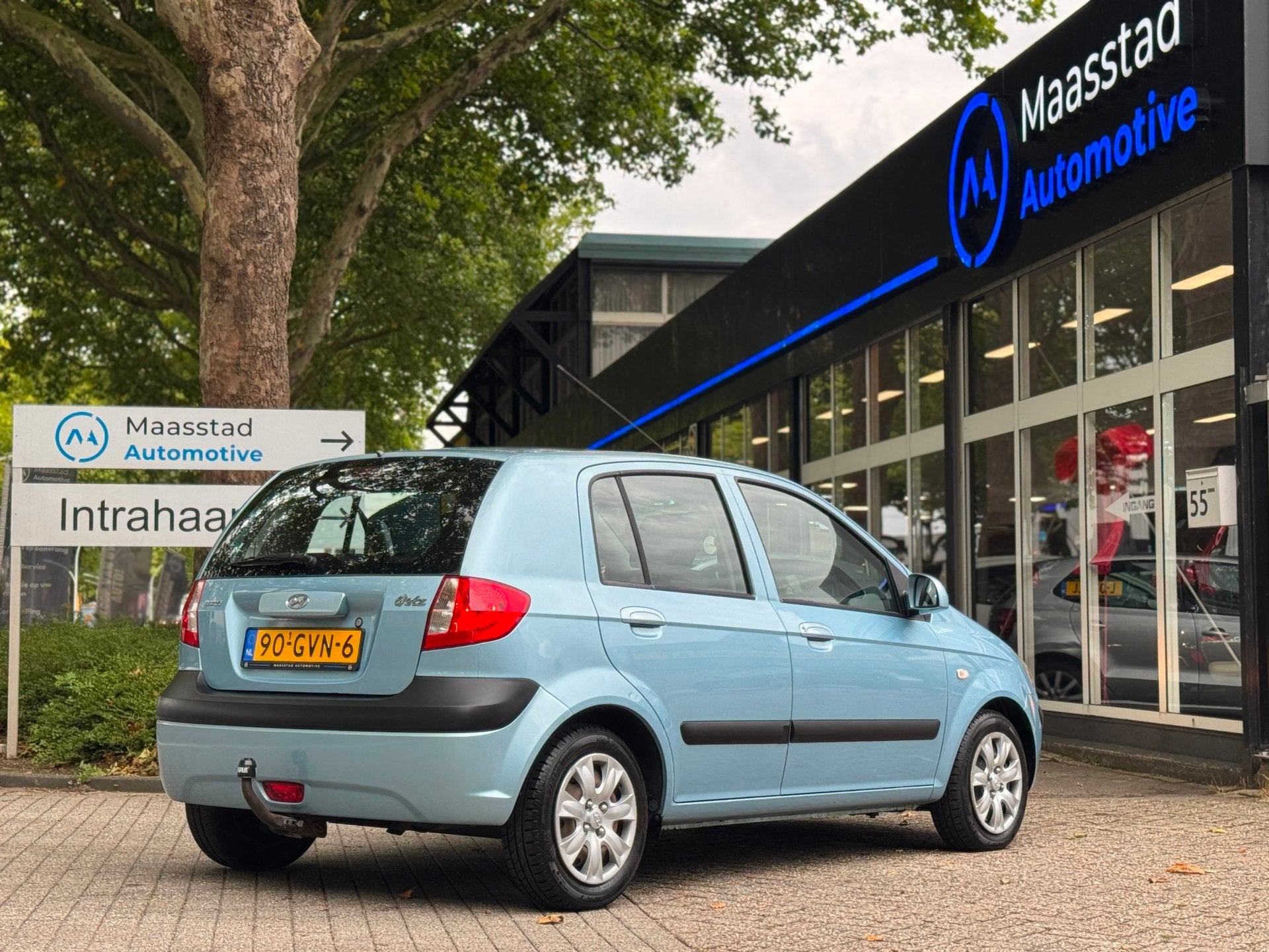 Hyundai Getz 1.4i Active Cool Airco trekhaak NWE APK Goed on, Auto's, Voorwielaandrijving, 450 kg, 4 cilinders, Blauw