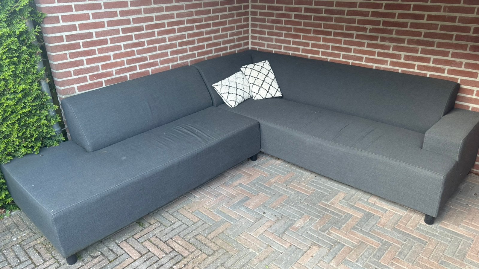 Tuinbank antraciet (allweather), Tuin en Terras, Tuinsets en Loungesets, Ophalen, 4 zitplaatsen, Gebruikt, Loungeset
