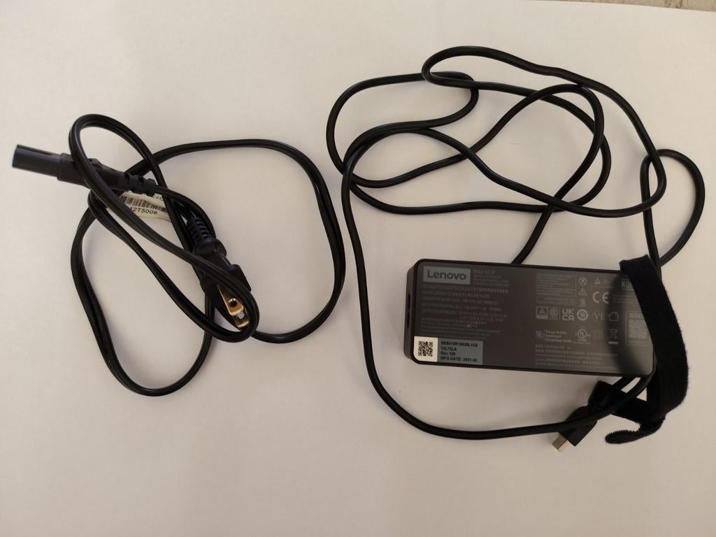 Lenovo Oplader 65W USB-C NIEUW stekker type A, Computers en Software, Laptop-opladers, Ophalen of Verzenden, Zo goed als nieuw