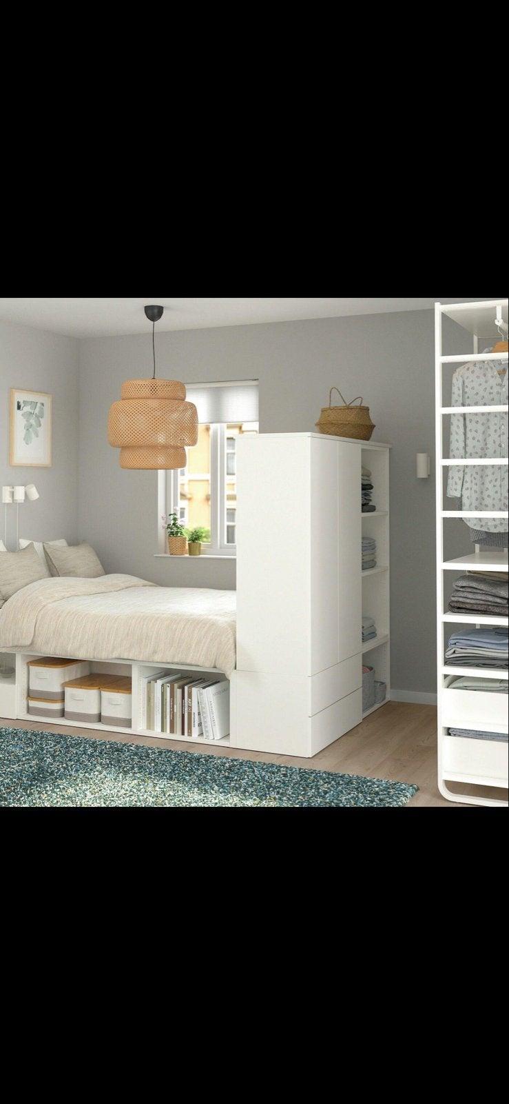IKEA PLATSA Bed 140x200 met Matras – Zo goed als nieuw!, Ophalen, Wit, Tweepersoons, 140 cm