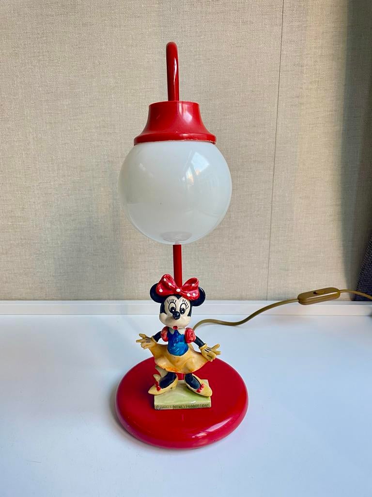 Walt Disney Tafellamp Minnie Mouse Fontanini, Disney, Ophalen of Verzenden, Fontanini, Niet bekend