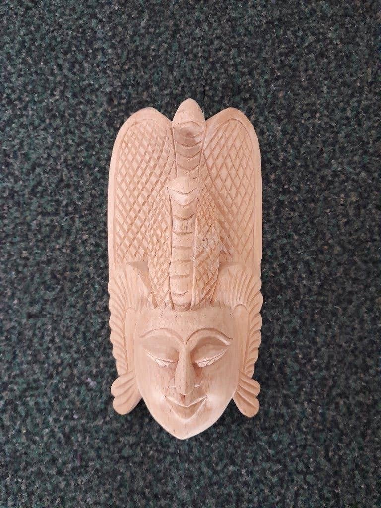 boeddha / buddha , hout , 21 x 11 cm , Raksha masker Garuda, Huis en Inrichting, Woonaccessoires | Boeddhabeelden, Ophalen of Verzenden