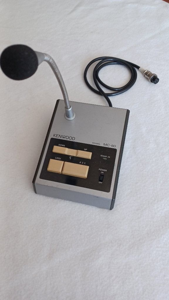 Kenwood MC-80 microfoon, Ophalen of Verzenden, Gebruikt, Zender en Ontvanger