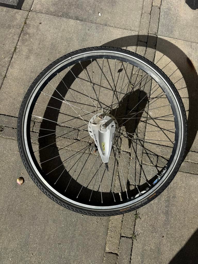 Fietswiel met band - Voorwiel, Gebruikt, Toerfiets, Aluminium, Ophalen