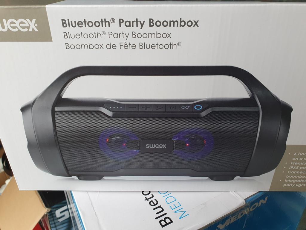 VAKANTIE STUNTPRIJS  Party Boombox met LED verlichting, Audio, Tv en Foto, Luidsprekers, Overige merken, Overige typen, Ophalen of Verzenden