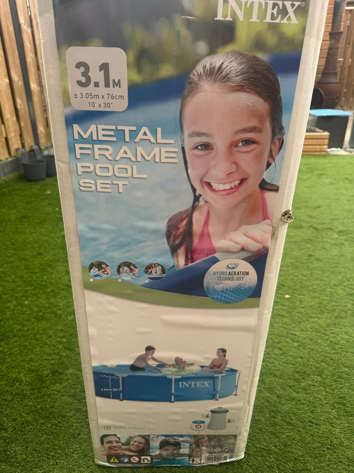 Intex Rond Zwembad 3.05m diameter, Tuin en Terras, Zwembaden, Ophalen, Gebruikt, Minder dan 80 cm, Rond