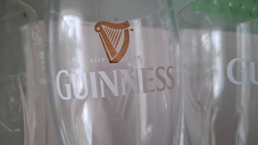 guinness bierglazen 1 pint, Ophalen of Verzenden, Nieuw, Glas of Glazen, Overige merken