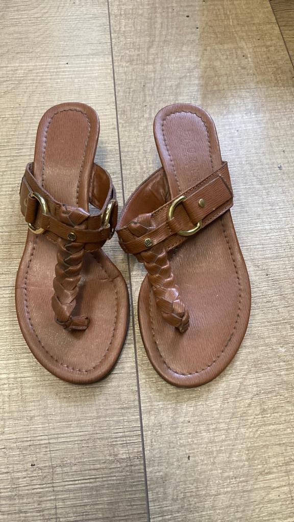 Ralph Lauren Bruine sandalen maat 36 US 5B), Ophalen of Verzenden, Gedragen, Bruin, Sandalen of Muiltjes