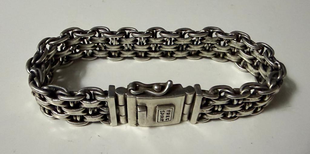 Zilveren armband 21cm.(Nieuw), Sieraden, Tassen en Uiterlijk, Armbanden, Ophalen, Zo goed als nieuw, Zilver