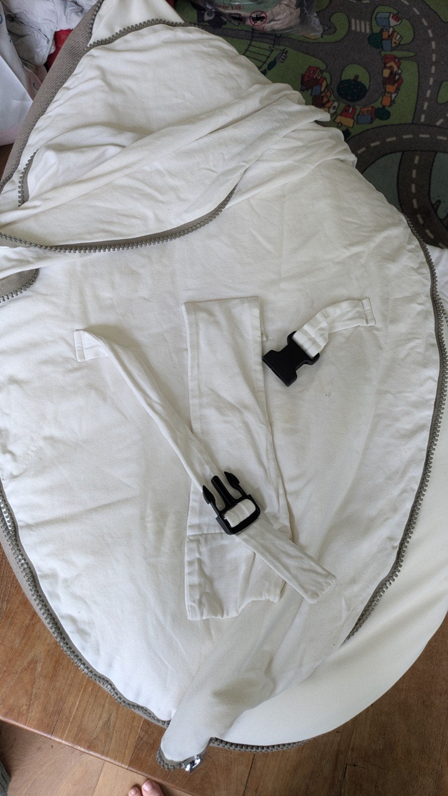 Doomoo zitzak beige voor baby's met 3 hoezen, Ophalen, Zo goed als nieuw, Overige typen