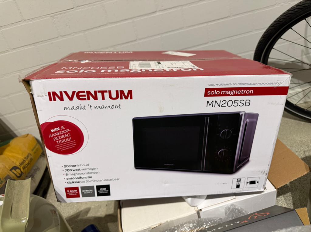 Inventum magnetron zo goed als nieuw, Witgoed en Apparatuur, Ophalen, Nieuw