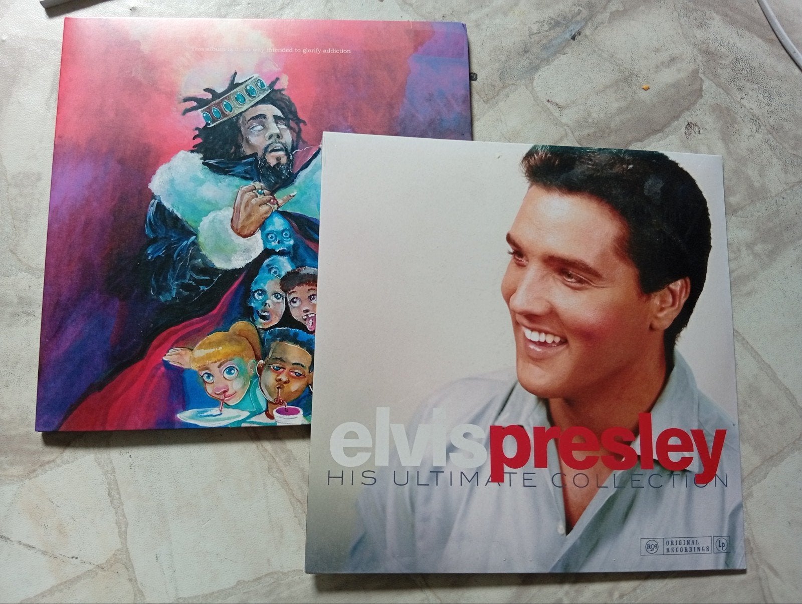 J. Cole - KOD (Vinyl LP) & Elvis Presley, LP, Gebruikt, Pop, Originele persing