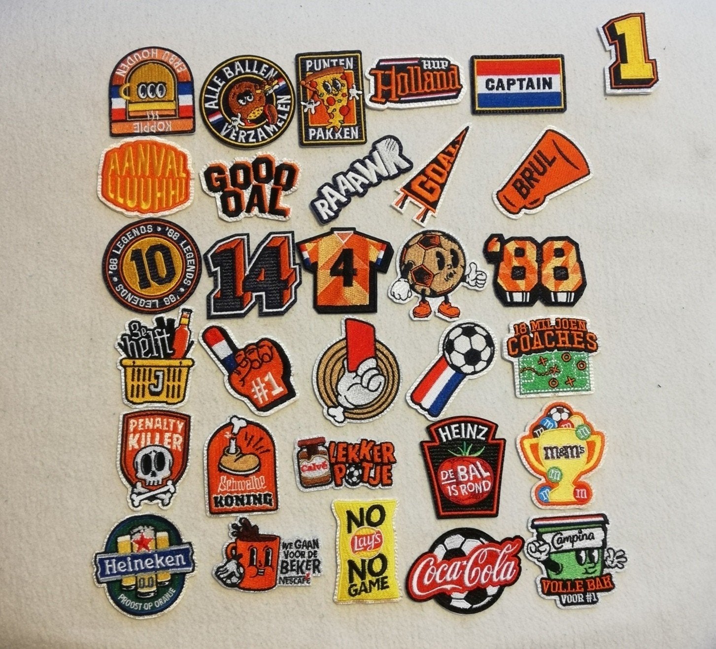 Complete set Juich Emblemen, Ophalen, Stickers en Plaatjes