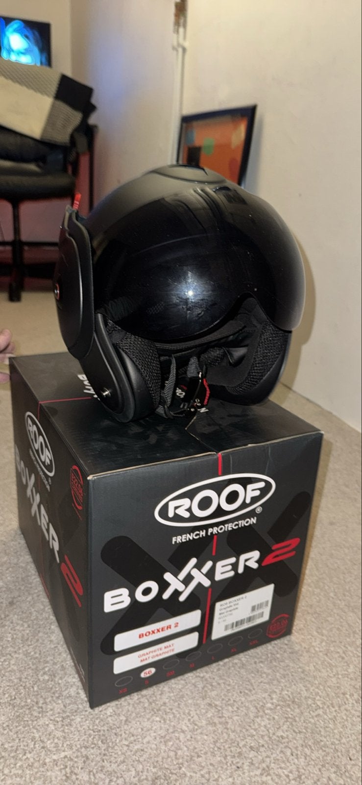 Roof Boxxer2 helm maat S met smoke/antifog vizier, Overige merken, Systeemhelm, Heren, Ophalen of Verzenden