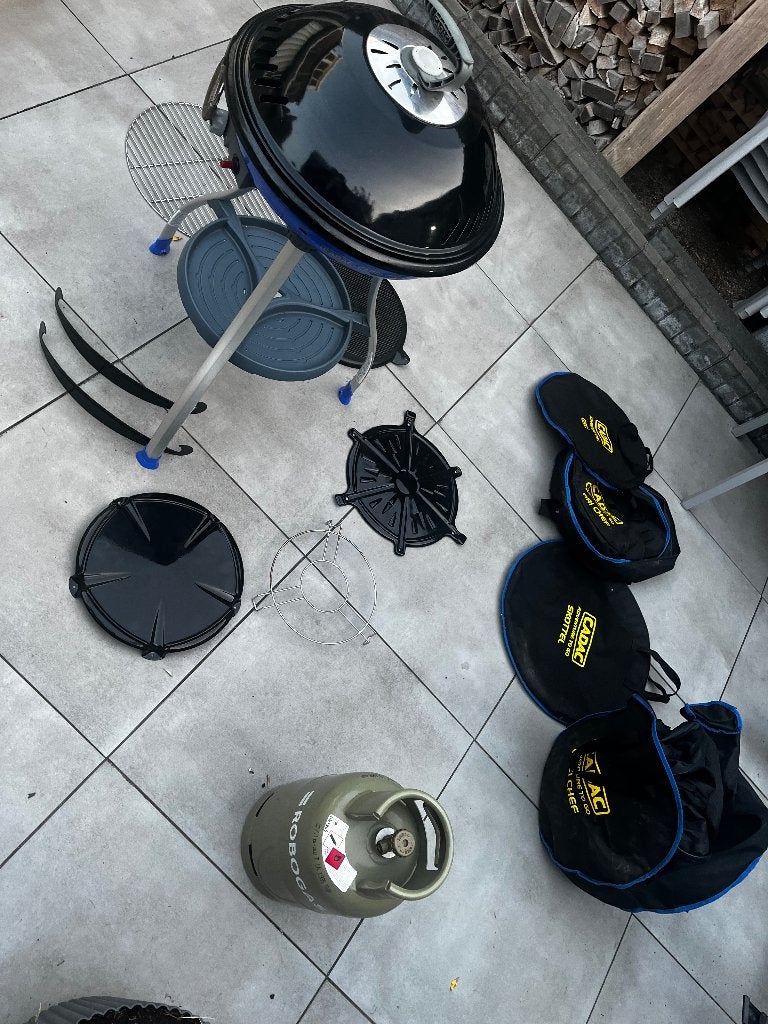 Cadac complete skottelbraai grill wok bbq, Ophalen, Gebruikt, Cadac skottel