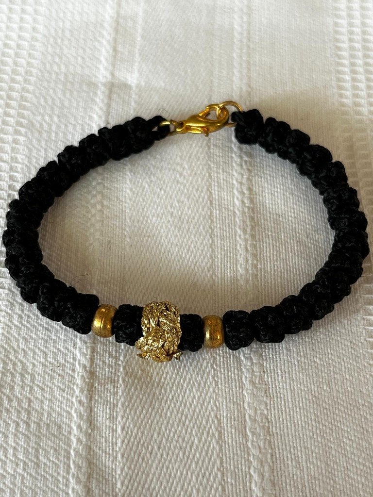 Christelijk Orthodox Byzantijnse bid armband, nieuw, zwart, Verzamelen, Religie, Ophalen of Verzenden, Nieuw, Sieraad, Overige religies