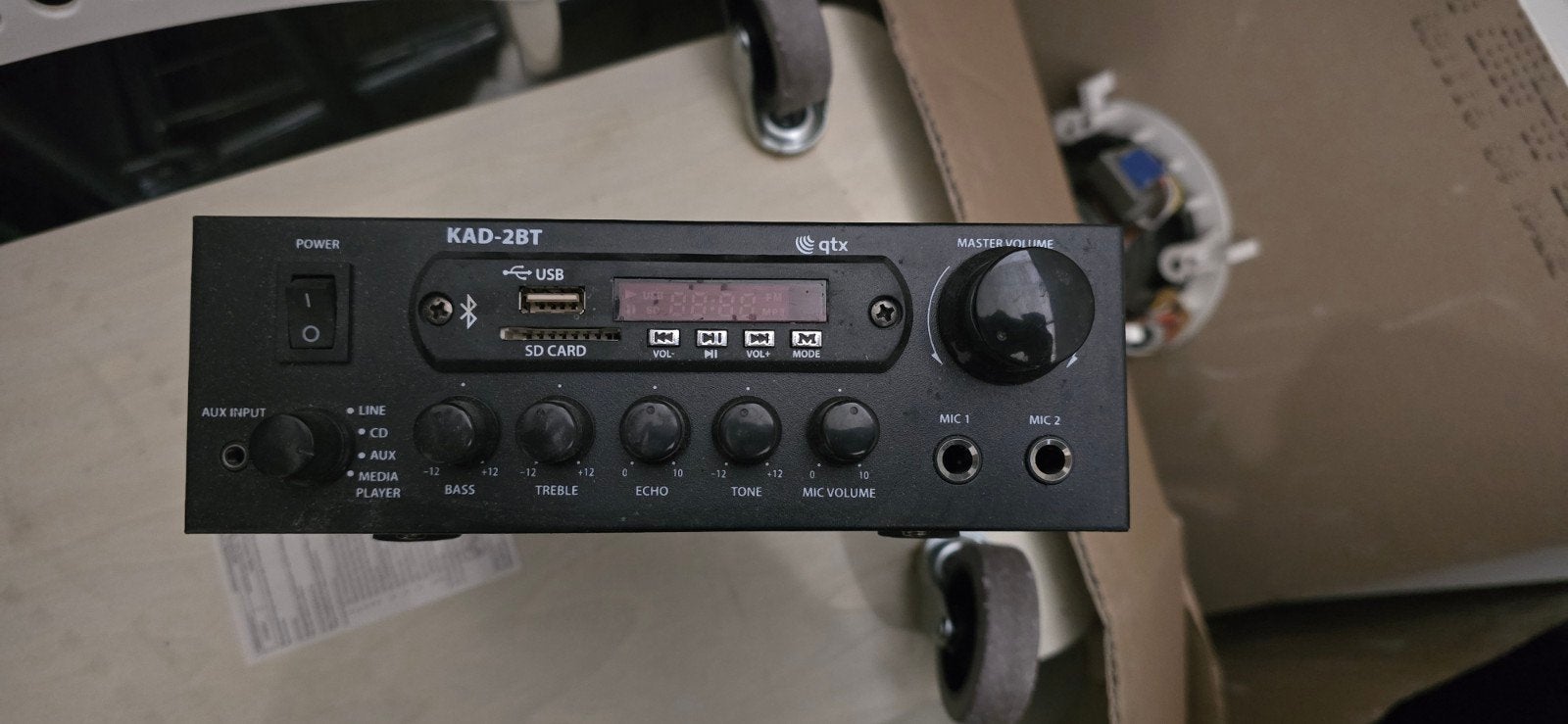 QTX KAD-2BT digitale versterker met bluetooth, Ophalen of Verzenden, Audio