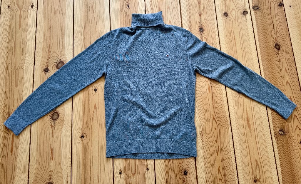 Trui / Coltrui Tommy Hilfiger - Grijs - Small, Kleding | Dames, Truien en Vesten, Ophalen of Verzenden, Zo goed als nieuw, Maat 36 (S)