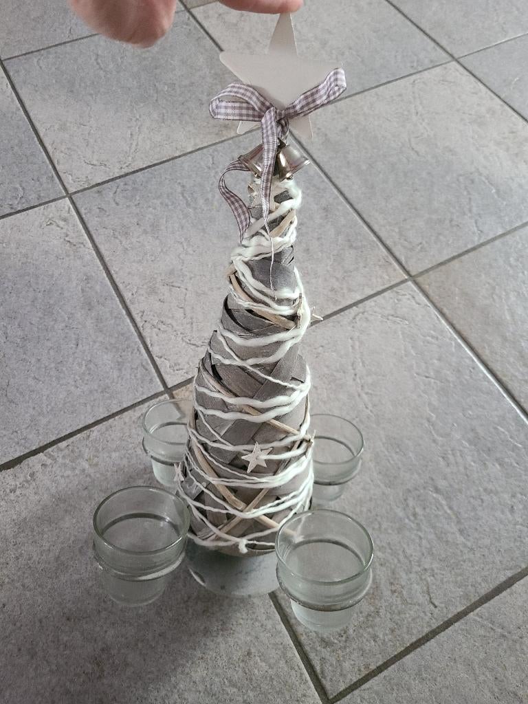 Kerst kandelaar voor 4 kaarsjes, Ophalen of Verzenden, Zo goed als nieuw