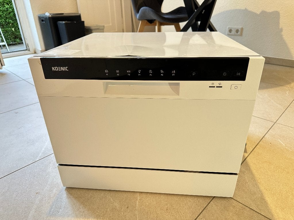 KOENIC KDW116F Mini Vaatwasser, Ophalen, Gebruikt, Minder dan 85 cm, Minder dan 10 liter