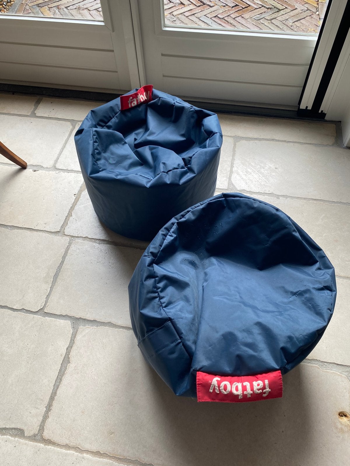 2 Fatboy zitzakken, Ophalen, Zo goed als nieuw, Blauw