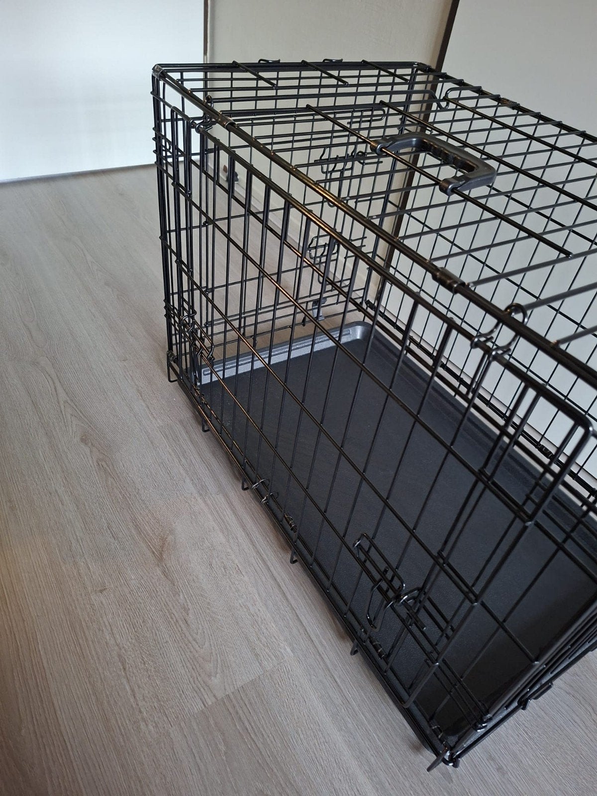 Bench zwart met schuifdeur 76x46x54cm, Ophalen, Zo goed als nieuw