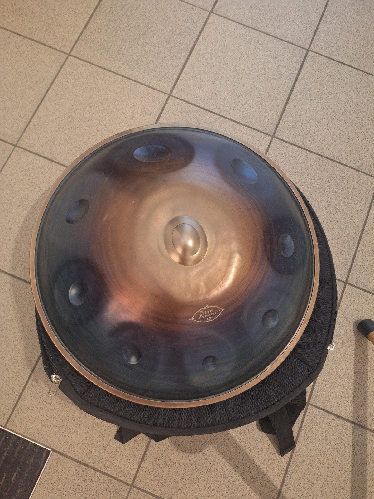 PanAmor handpan met tas en standaard, Ophalen, Zo goed als nieuw, Melodische percussie