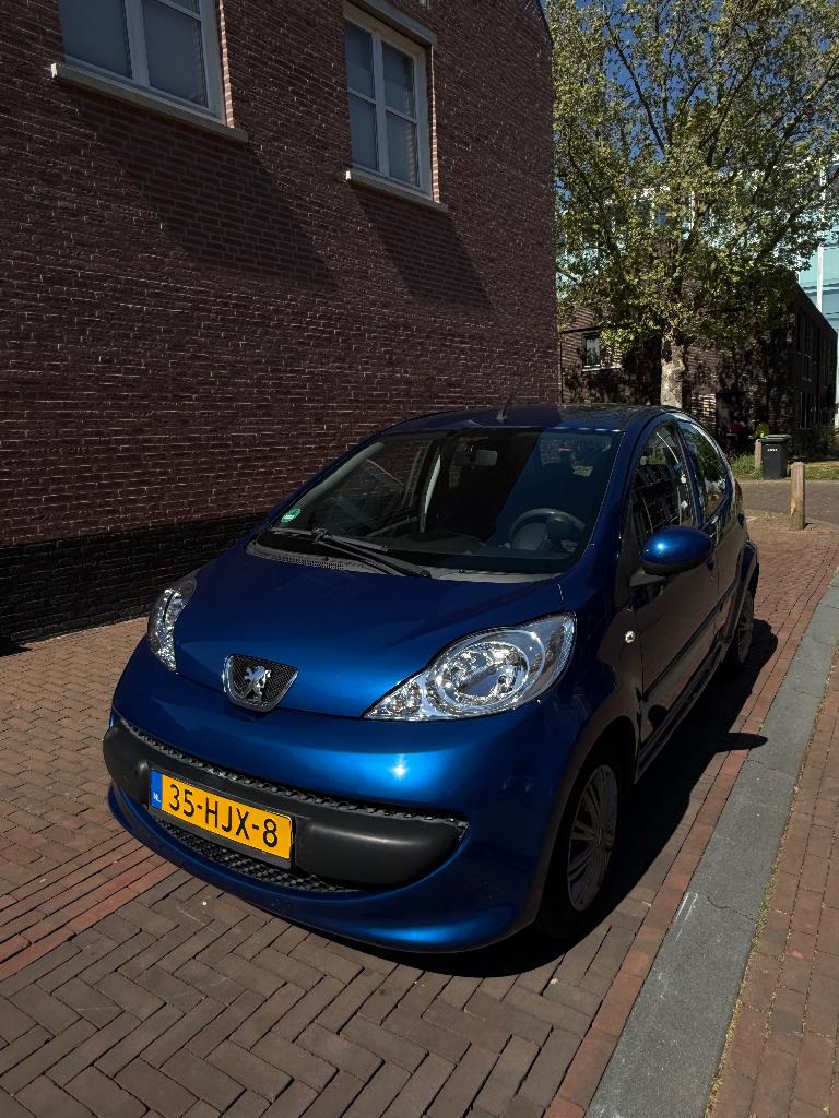Peugeot 107 1.0 12V 5DR 2008 Blauw, Voorwielaandrijving, Stof, Elektrische ramen, 68 pk