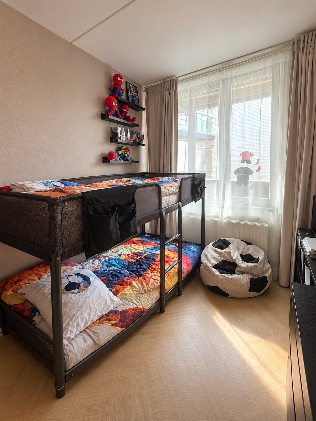Complete kinderkamer met facturen Ikea malm tuffing flysta, Ophalen, 90 cm, Tweepersoons, Zo goed als nieuw