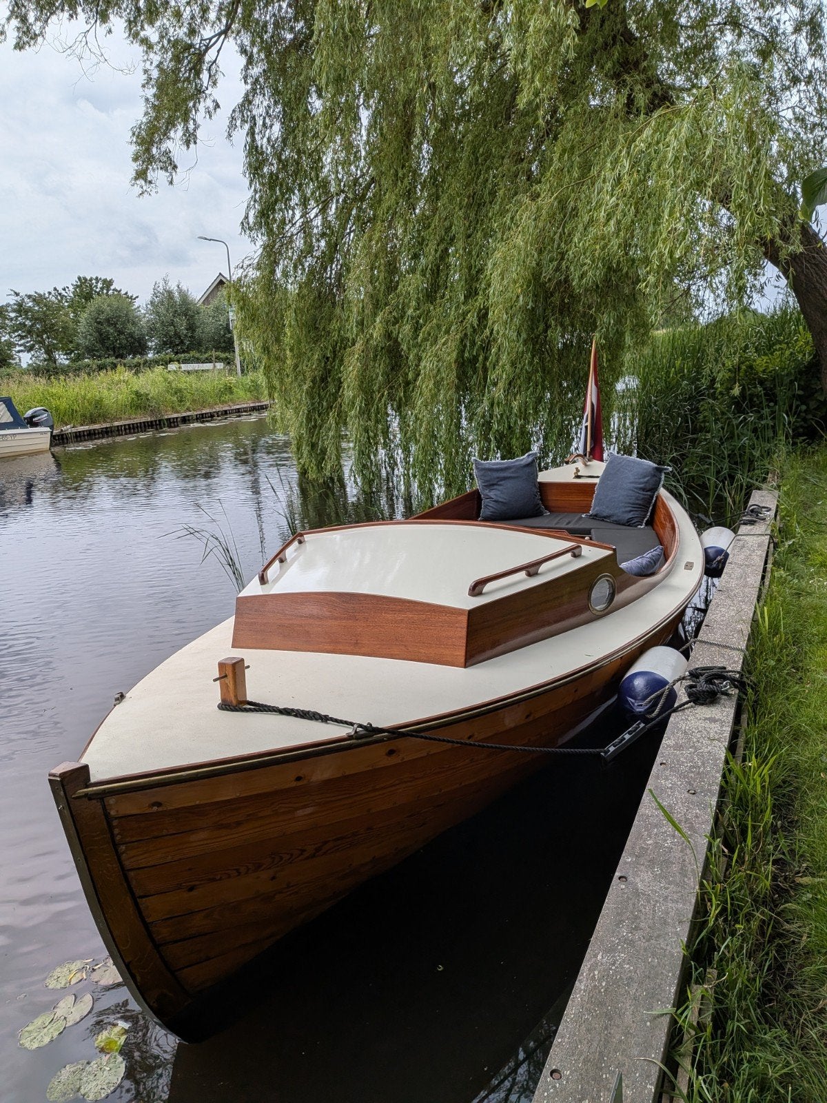 Noorse Overnaadse Sloep Hout | Goed Onderhouden, Watersport en Boten, Ophalen, Overige typen, Binnenboordmotor, 10 pk
