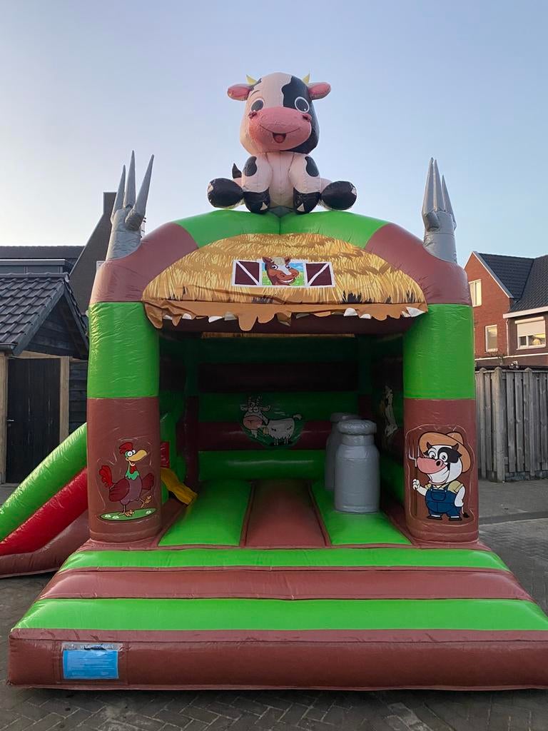 Springkussen Boerderij te huur / springkussen huren, Ophalen of Verzenden, Zo goed als nieuw, Overige