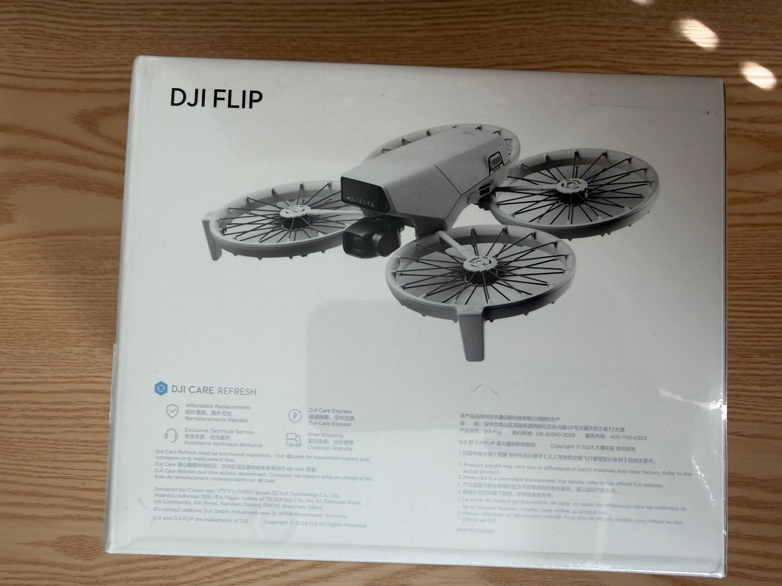 NIEUW in doos DJI FLIP met 2jr garantie en bon, Drone only!!, Ophalen of Verzenden, Nieuw