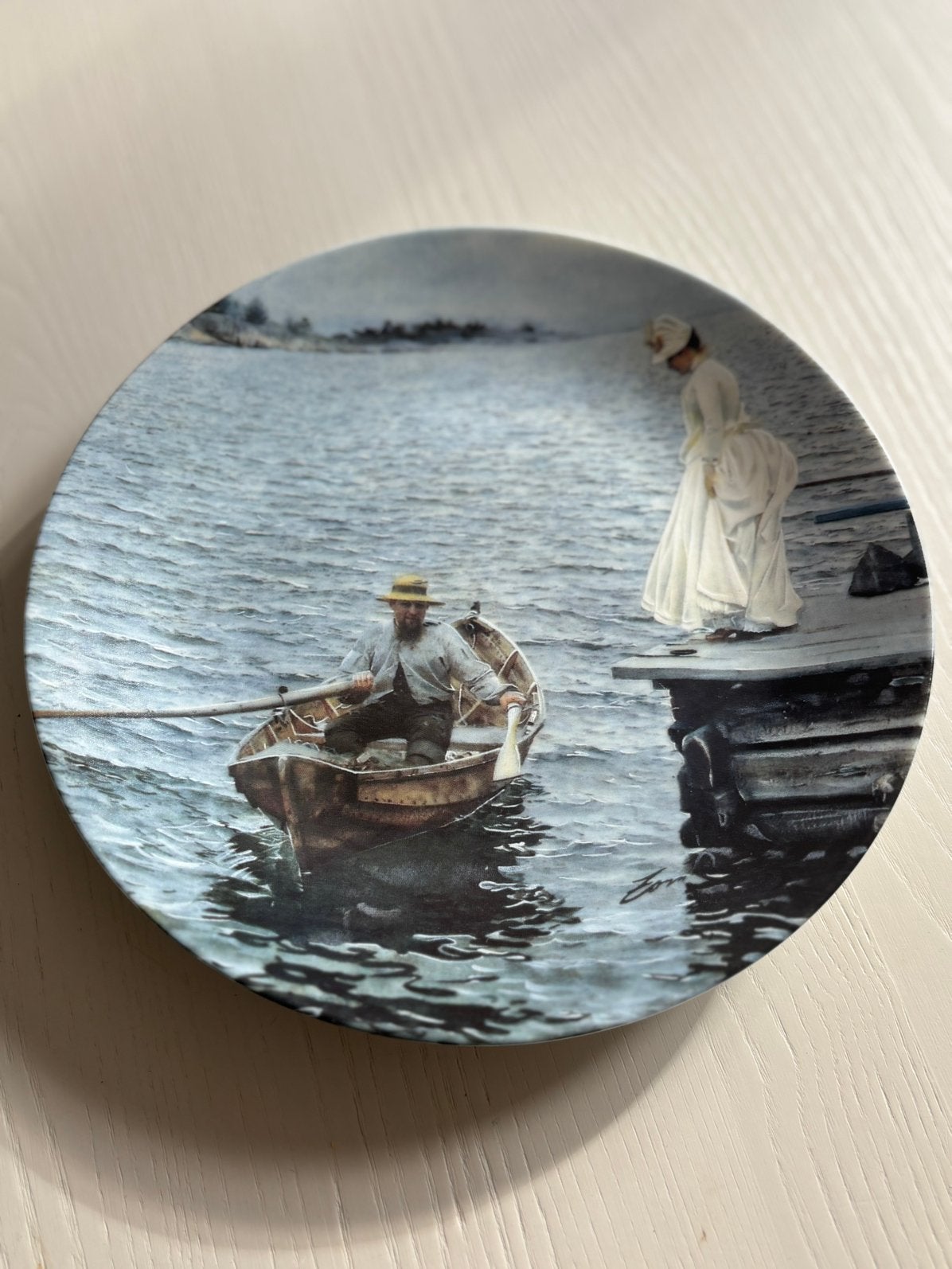 Rörstrand Sommarnöje 1991 Anders Zorn – vintage verzamelbord, Ophalen of Verzenden