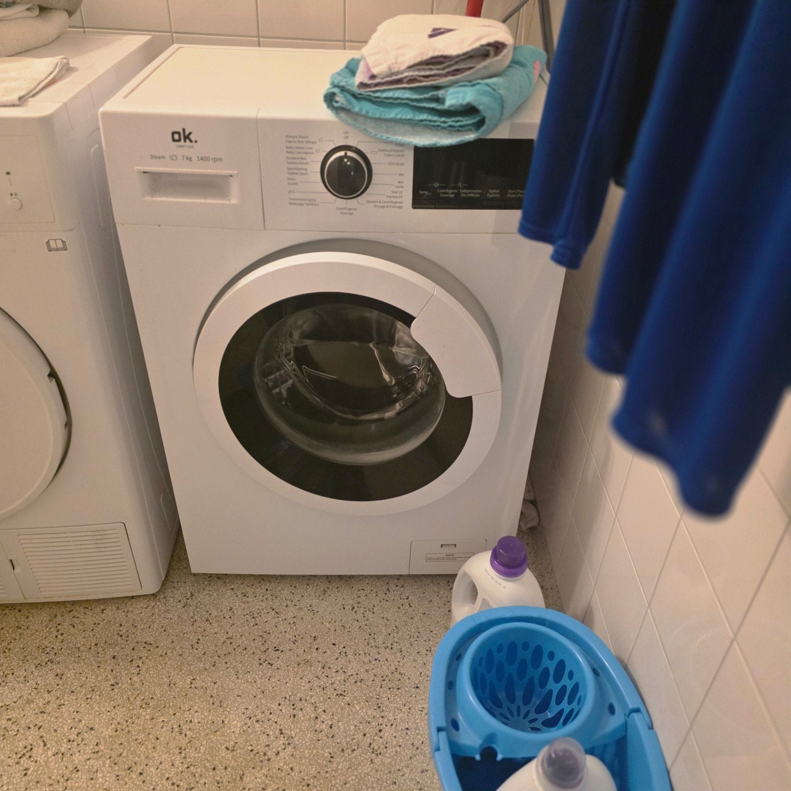 OK. Wasmachine OWM 140-7149 A, 7kg, 1400 toeren, Witgoed en Apparatuur, Wasmachines, Ophalen