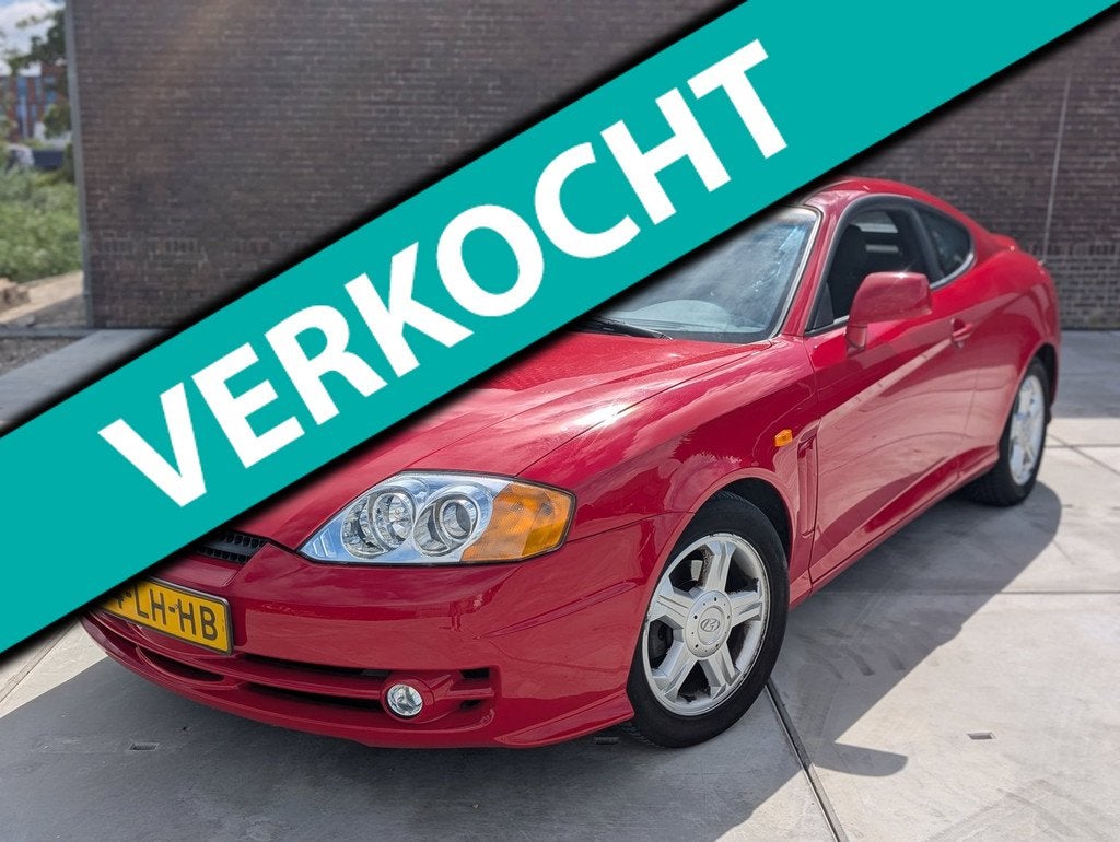 Hyundai Coupé 2.0i FX NL auto LAGE KM STAND AIRCO, Voorwielaandrijving, Gebruikt, Origineel Nederlands, Bedrijf
