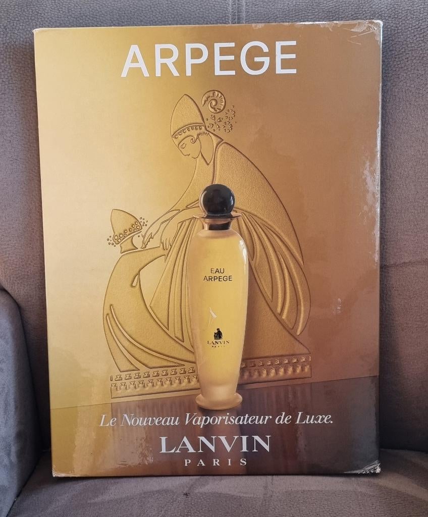 Reclamebord parfum Lanvin Arpege, Ophalen of Verzenden, Zo goed als nieuw, Overige typen