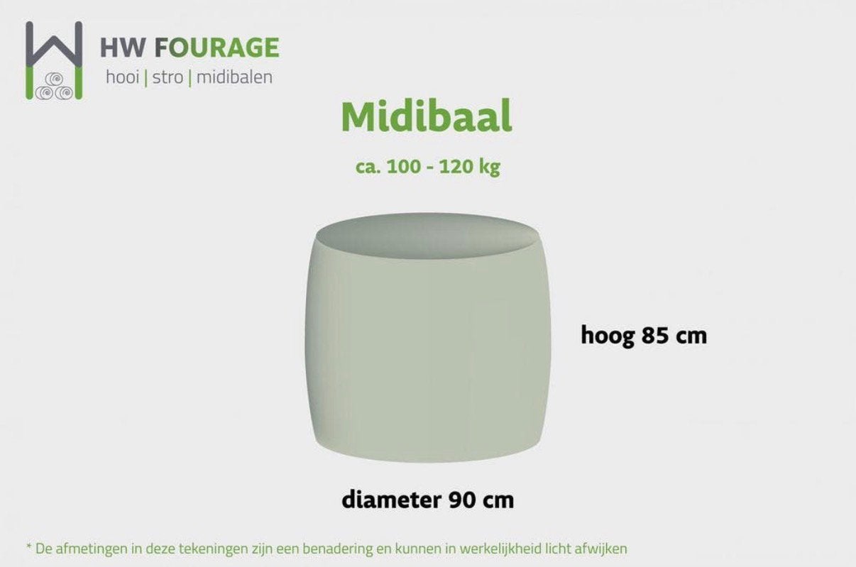 Voordroog / kuil midibalen, Ophalen, Vee