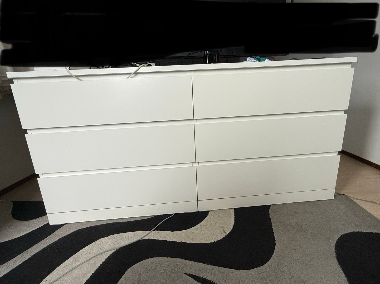 Witte ikea ladekast, Ophalen, 50 tot 100 cm, Zo goed als nieuw, 3 of 4 laden