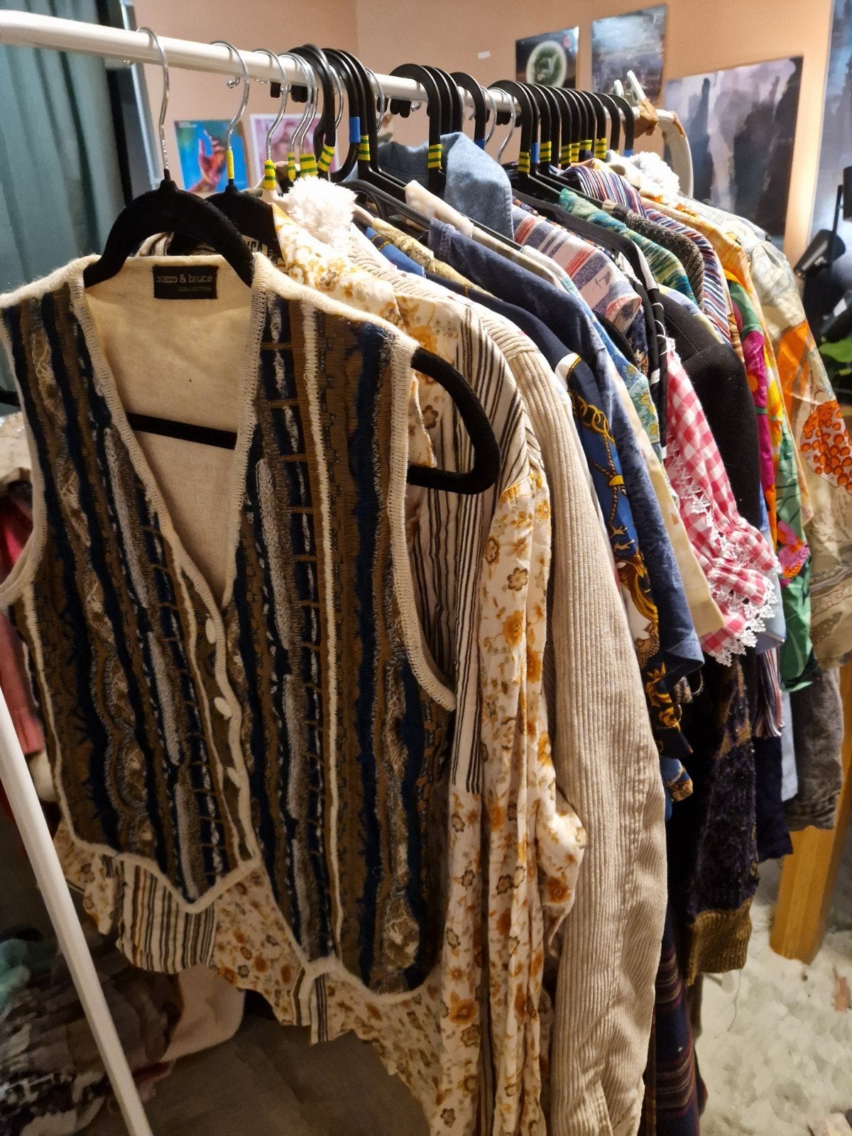 6 rekken vol vintage kleding / partij / pakket, Ophalen of Verzenden, Zo goed als nieuw