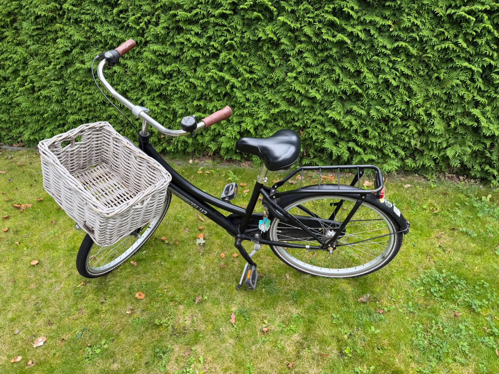 Sparta pick-up meisjesfiets zwart, Ophalen, Terugtraprem, Sparta, Versnellingen
