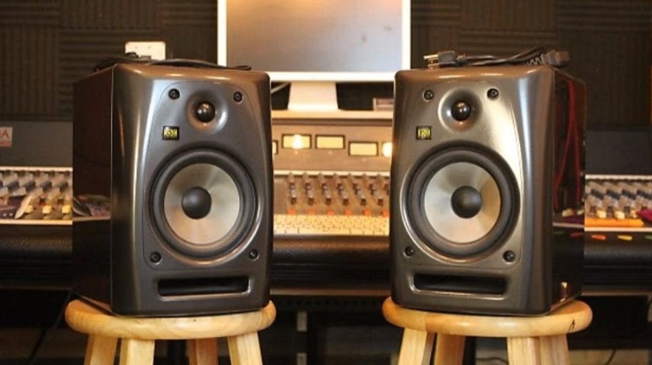 Set 2 KRK RP6 Limited Edition Grey actieve monitor speakers