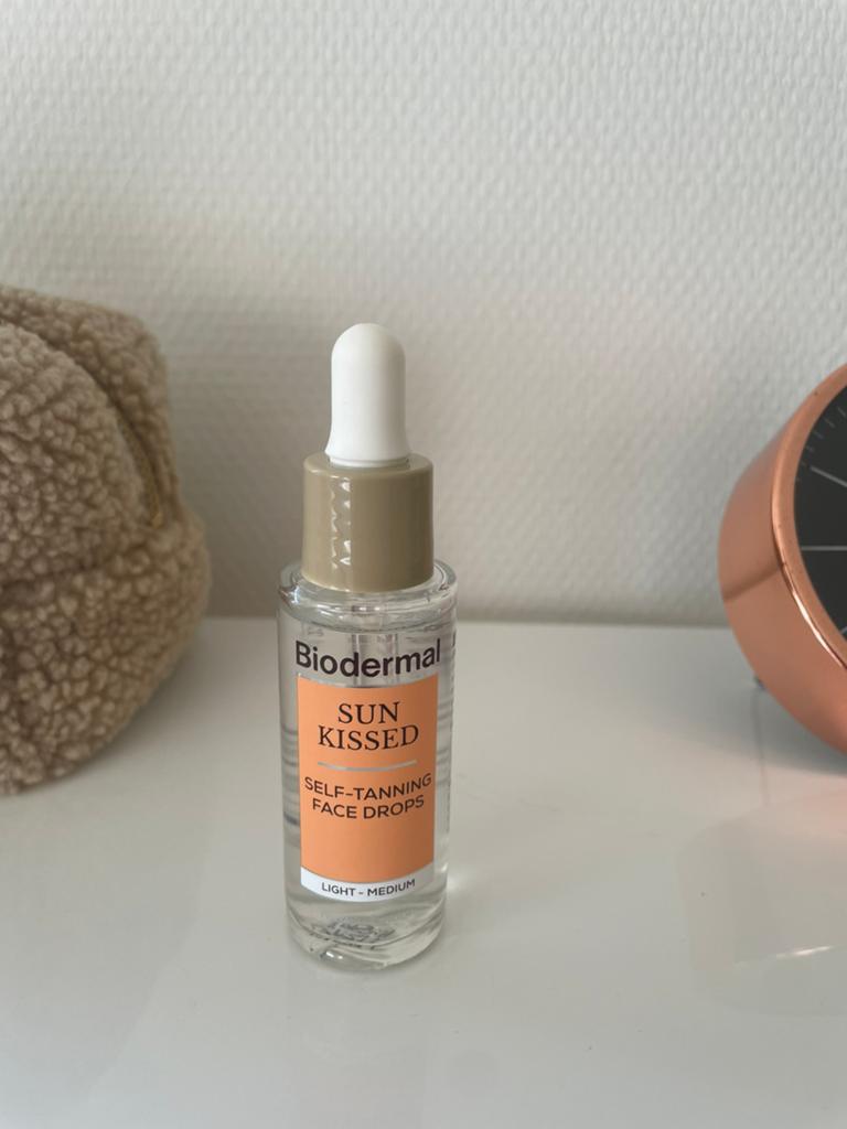Biodermal zelfbruinende druppels, Ophalen of Verzenden, Gebruikt, Gehele gezicht, Overige typen