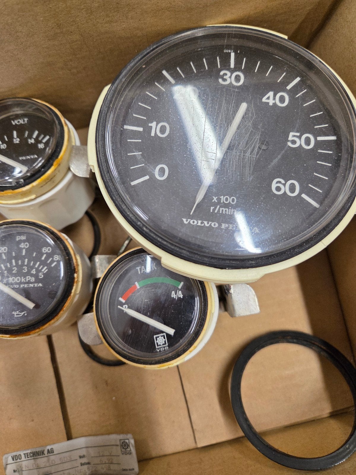 Volvo Penta dashboard tellers, Watersport en Boten, Ophalen of Verzenden, Motor en Techniek, Motorboot