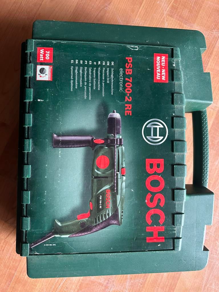 Bosch PSB 700-2 RE klopboormachine, Doe-het-zelf en Verbouw, Gereedschap | Boormachines, Verzenden, Zo goed als nieuw, Boormachine